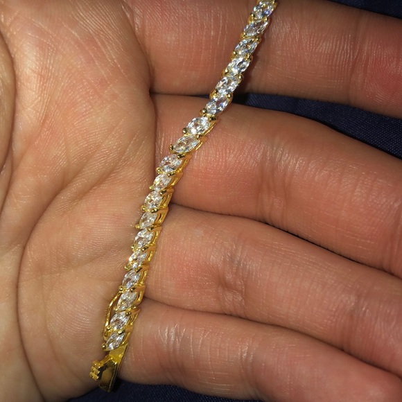 = BRAND NEW = GIANI BERNINI GOLD DIAMOND BRACELET - Picture 8 of 8